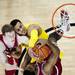 Michigan junior Jordan Morgan competes for a rebound in the game against Indiana on Sunday, March 10. Daniel Brenner I AnnArbor.com